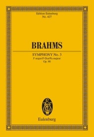 Brahms: Symphony No. 3 F major Opus 90 (Study Score) published by Eulenburg